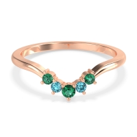 Curved Minimalist Wedding Pala Band