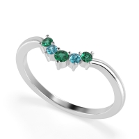 Curved Minimalist Wedding Pala Band