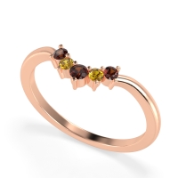 Curved Minimalist Wedding Pala Band
