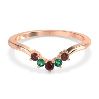 Curved Minimalist Wedding Pala Band