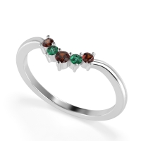 Curved Minimalist Wedding Pala Band