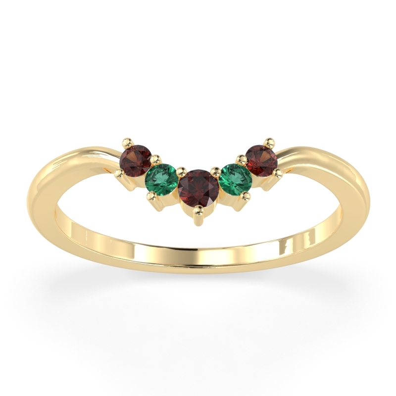 Curved Minimalist Wedding Pala Band