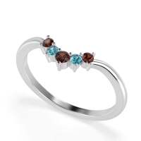 Curved Minimalist Wedding Pala Band