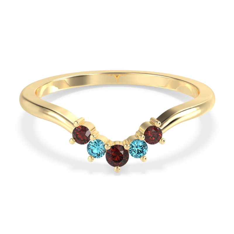 Curved Minimalist Wedding Pala Band