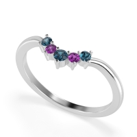 Curved Minimalist Wedding Pala Band