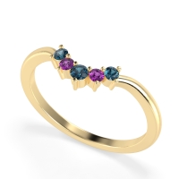 Curved Minimalist Wedding Pala Band