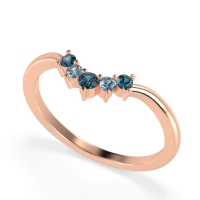 Curved Minimalist Wedding Pala Band