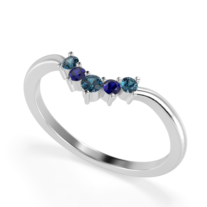 Curved Minimalist Wedding Pala Band