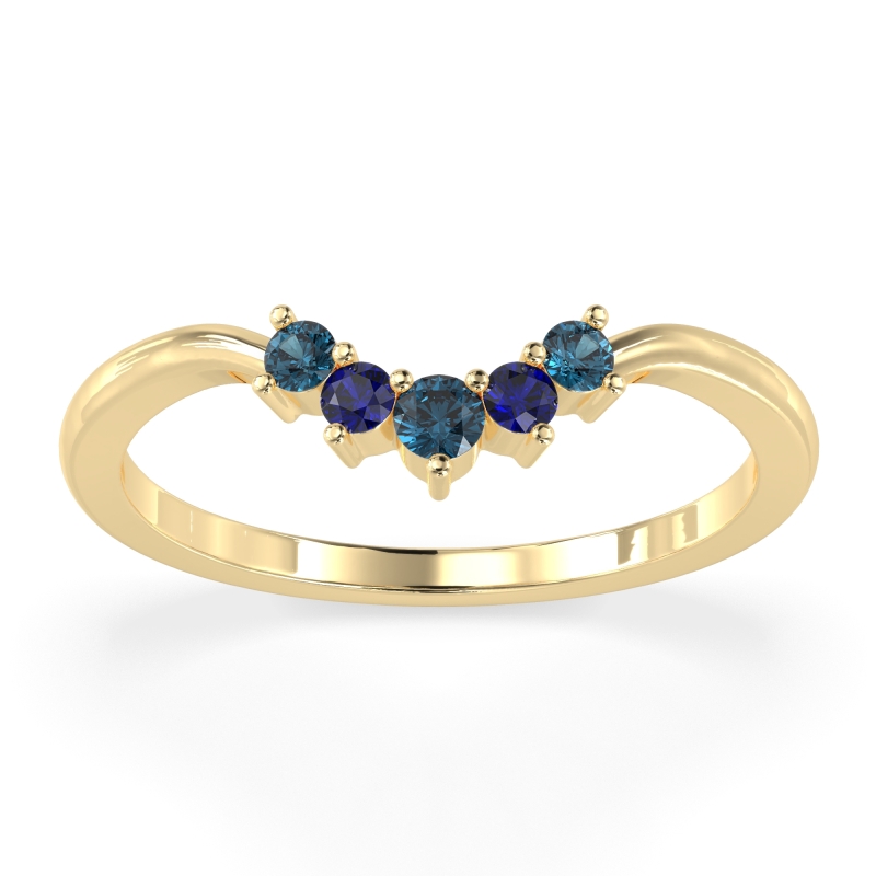 Curved Minimalist Wedding Pala Band