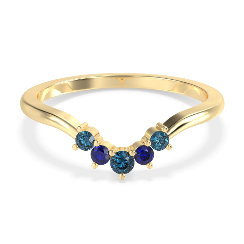 Curved Minimalist Wedding Pala Band