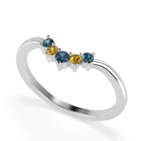 Curved Minimalist Wedding Pala Band