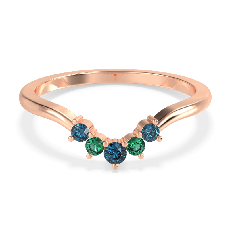 Curved Minimalist Wedding Pala Band
