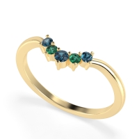 Curved Minimalist Wedding Pala Band