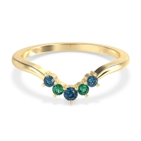 Curved Minimalist Wedding Pala Band