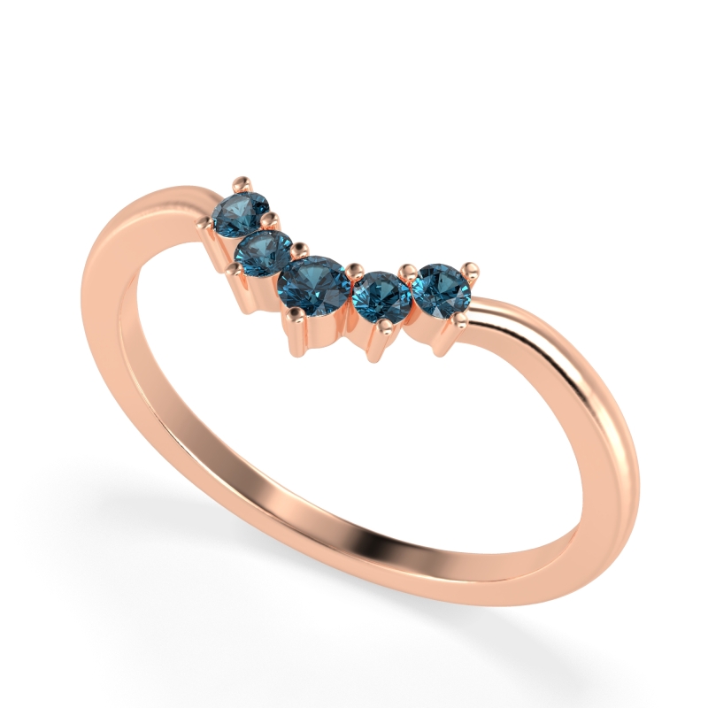 Curved Minimalist Wedding Pala Band