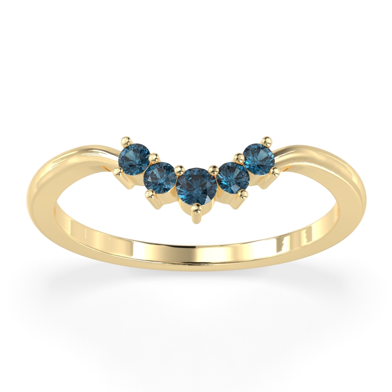 Curved Minimalist Wedding Pala Band