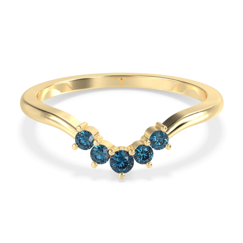 Curved Minimalist Wedding Pala Band