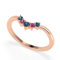 Curved Minimalist Wedding Pala Band