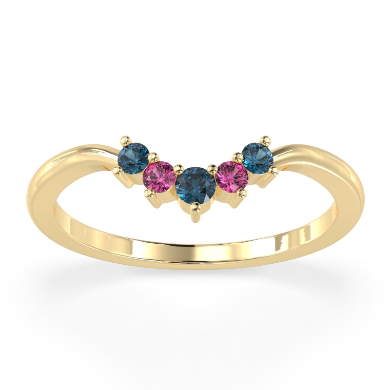 Curved Minimalist Wedding Pala Band