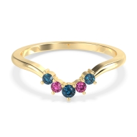 Curved Minimalist Wedding Pala Band