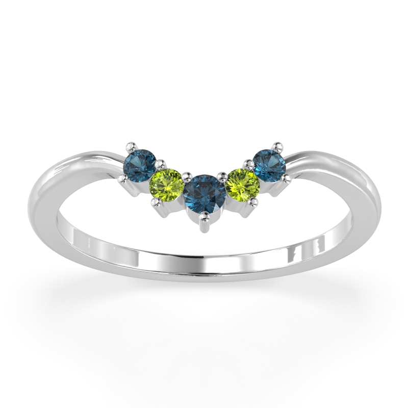 Curved Minimalist Wedding Pala Band