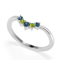 Curved Minimalist Wedding Pala Band