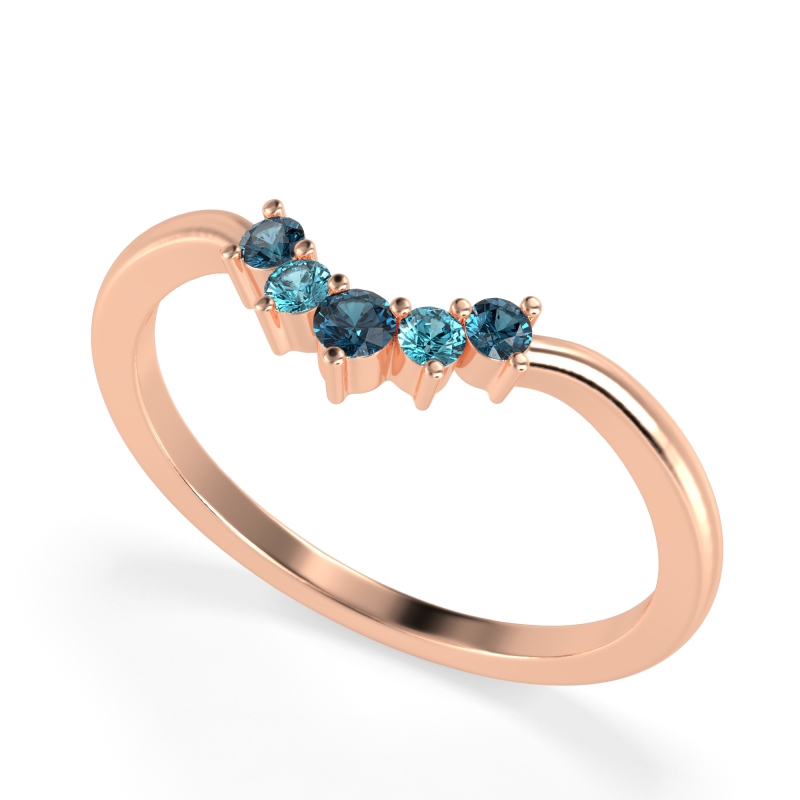 Curved Minimalist Wedding Pala Band