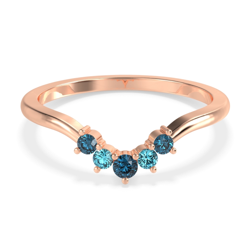 Curved Minimalist Wedding Pala Band