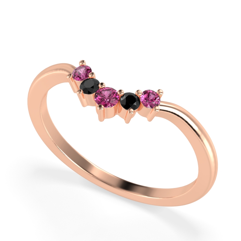 Curved Minimalist Wedding Pala Band