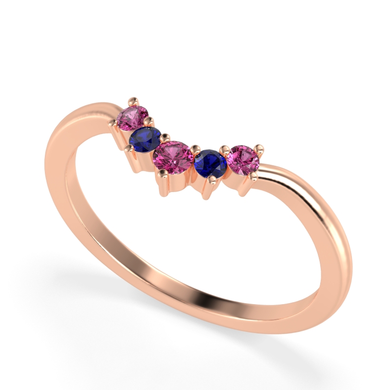 Curved Minimalist Wedding Pala Band