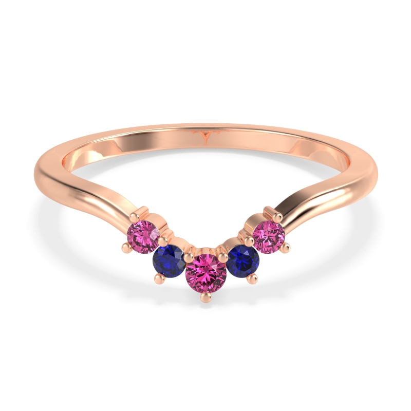 Curved Minimalist Wedding Pala Band