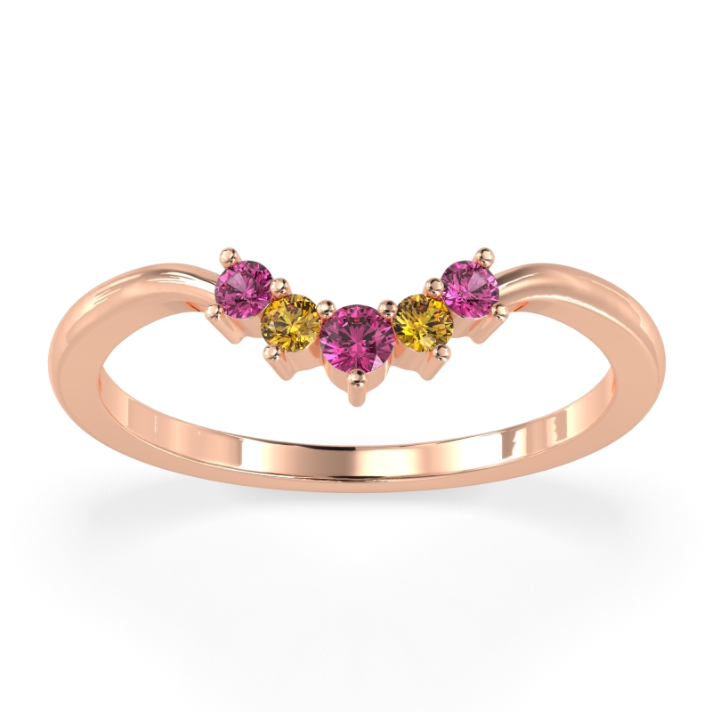 Curved Minimalist Wedding Pala Band