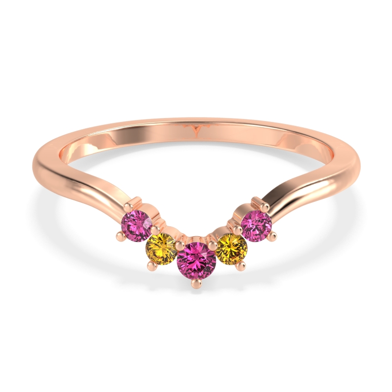Curved Minimalist Wedding Pala Band
