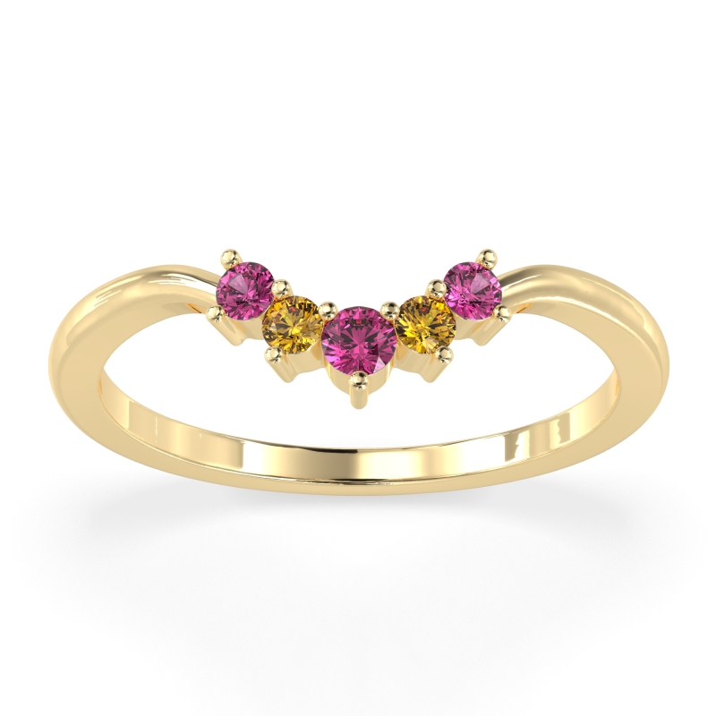 Curved Minimalist Wedding Pala Band