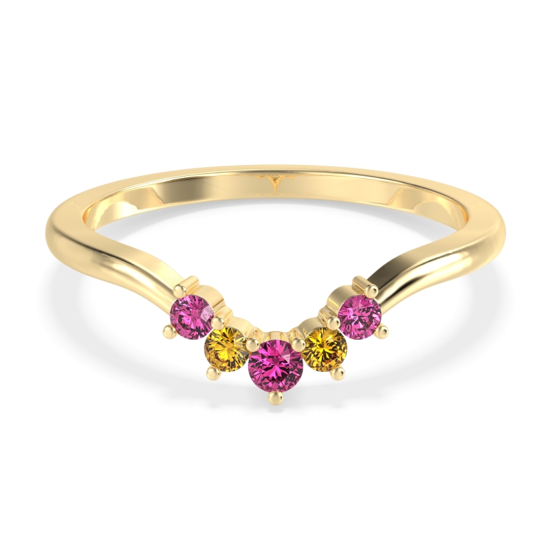 Curved Minimalist Wedding Pala Band