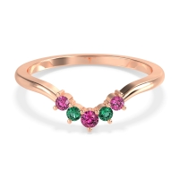 Curved Minimalist Wedding Pala Band