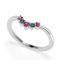 Curved Minimalist Wedding Pala Band