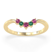 Curved Minimalist Wedding Pala Band