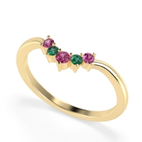 Curved Minimalist Wedding Pala Band