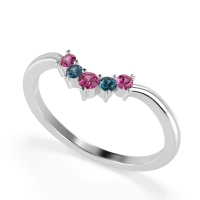 Curved Minimalist Wedding Pala Band