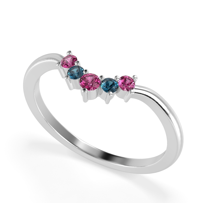 Curved Minimalist Wedding Pala Band