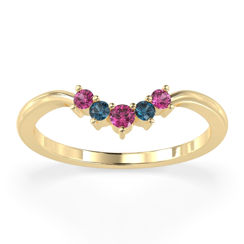 Curved Minimalist Wedding Pala Band