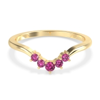 Curved Minimalist Wedding Pala Band