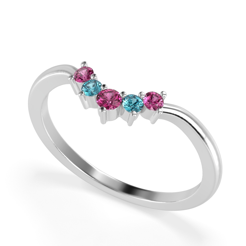 Curved Minimalist Wedding Pala Band