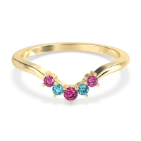 Curved Minimalist Wedding Pala Band