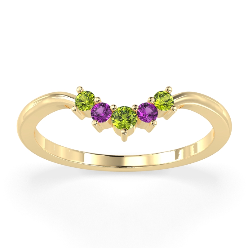 Curved Minimalist Wedding Pala Band