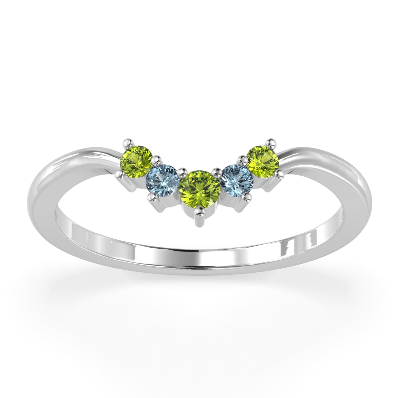 Curved Minimalist Wedding Pala Band