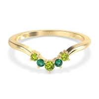 Curved Minimalist Wedding Pala Band
