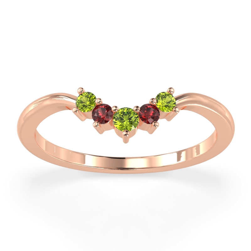 Curved Minimalist Wedding Pala Band