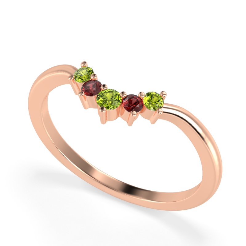 Curved Minimalist Wedding Pala Band